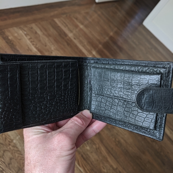 Vintage wallet black alligator skin - Picture 4 of 8